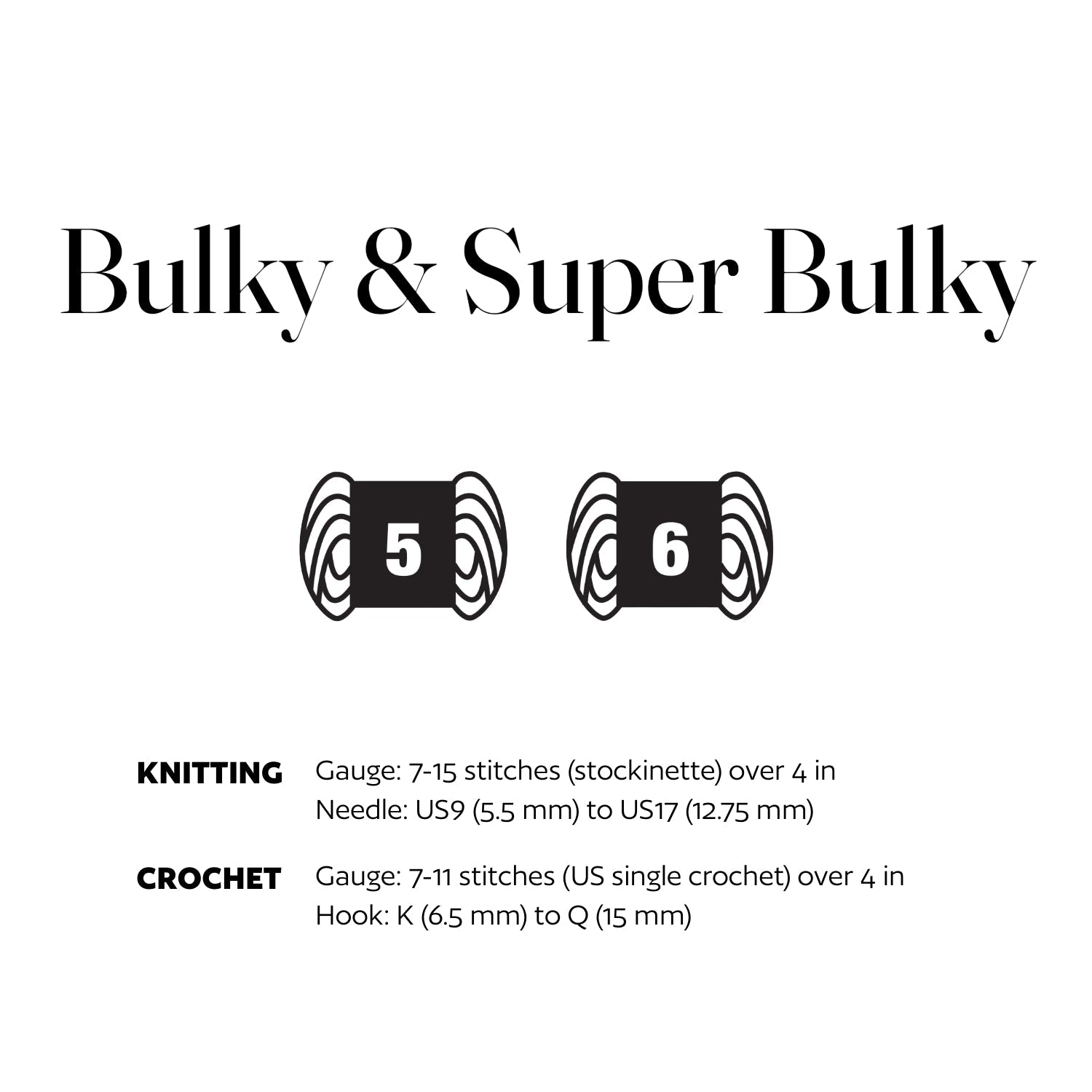 Bulky & Super Bulky Yarns