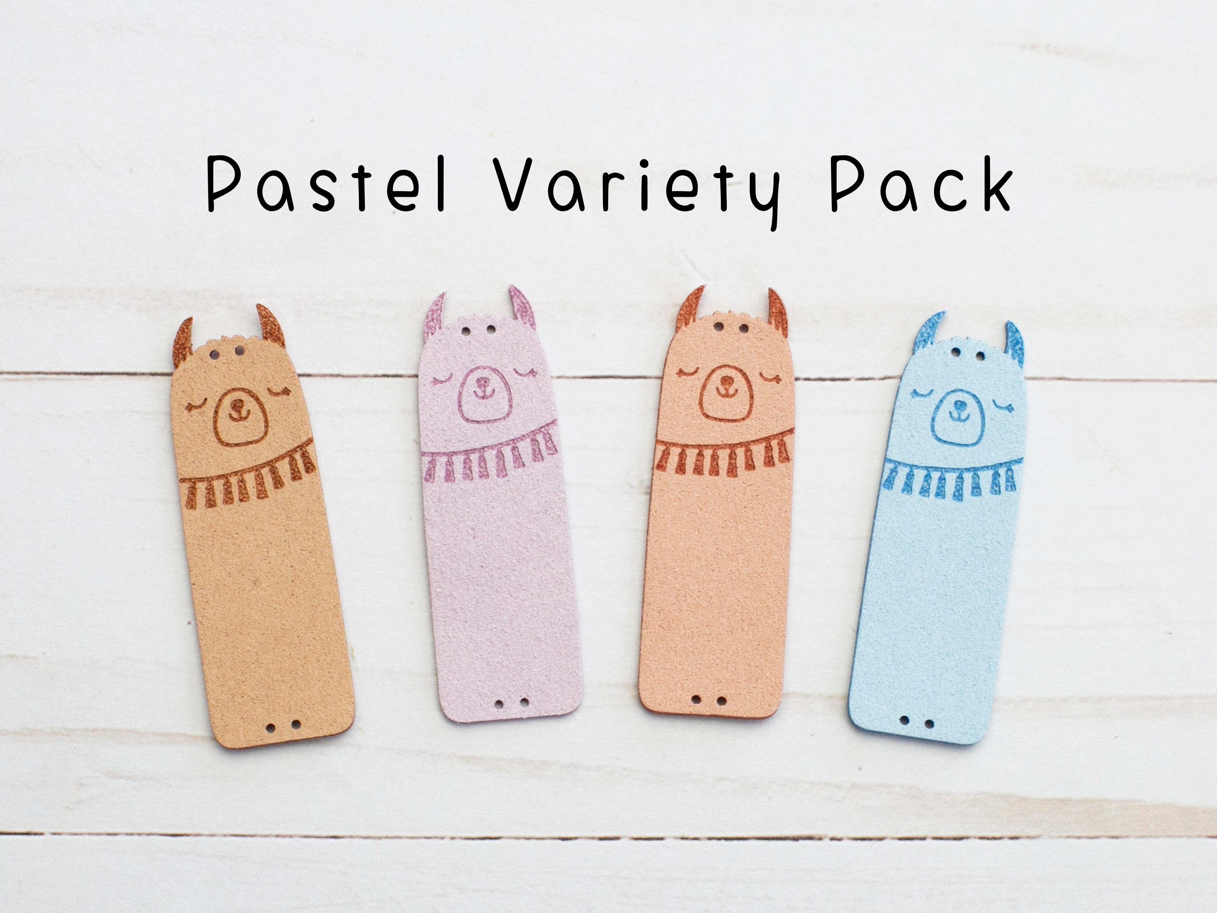 Faux Suede Fold-Over Tags
