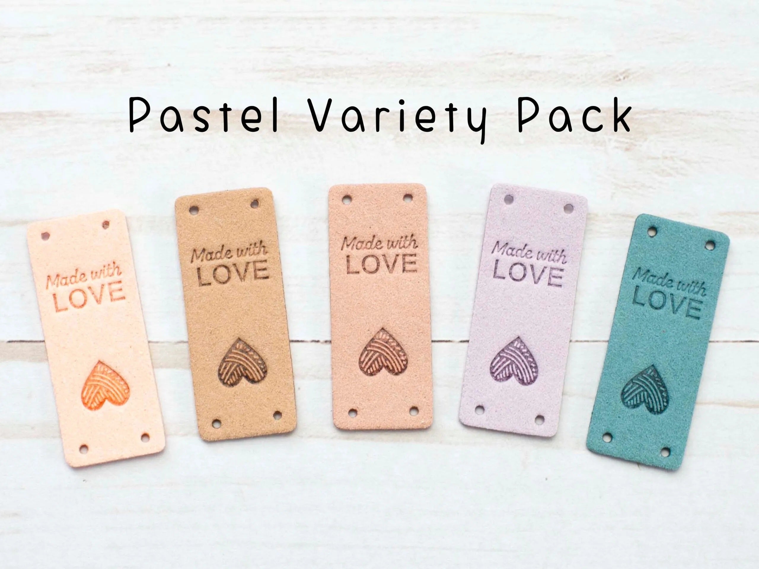 Faux Suede Fold-Over Tags