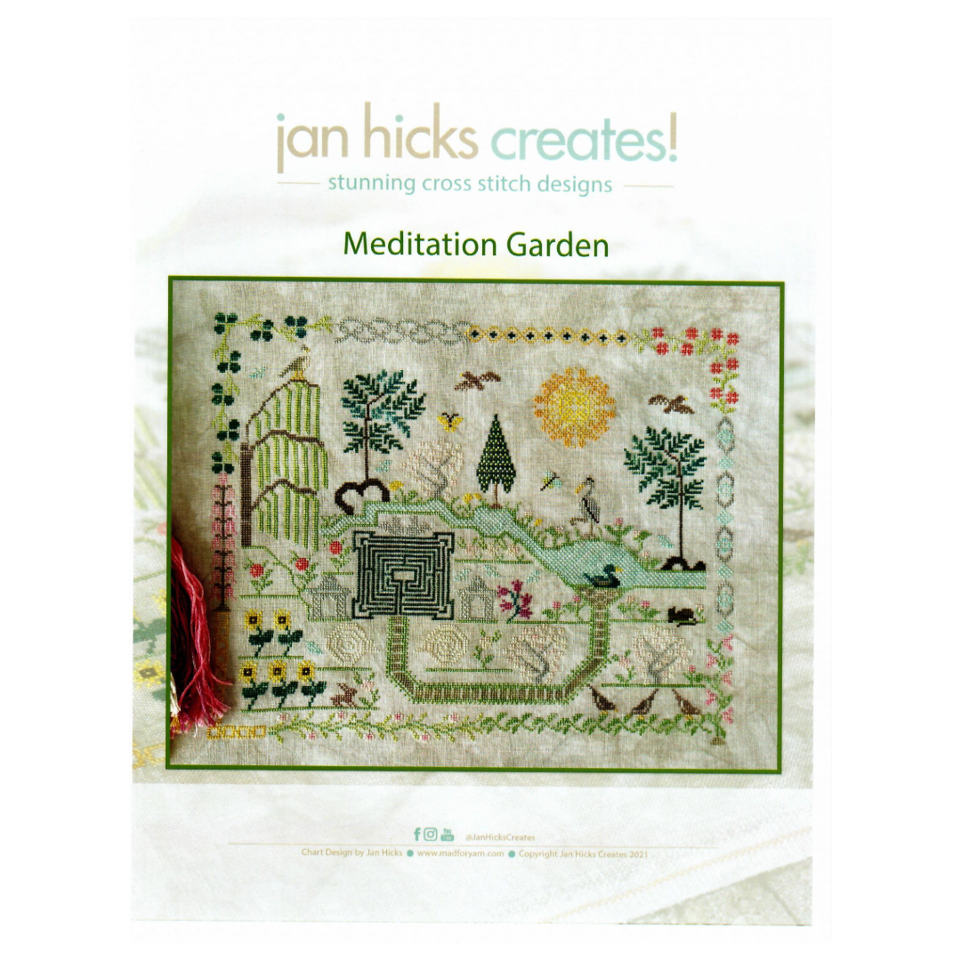 Meditation Garden Cross Stitch Pattern