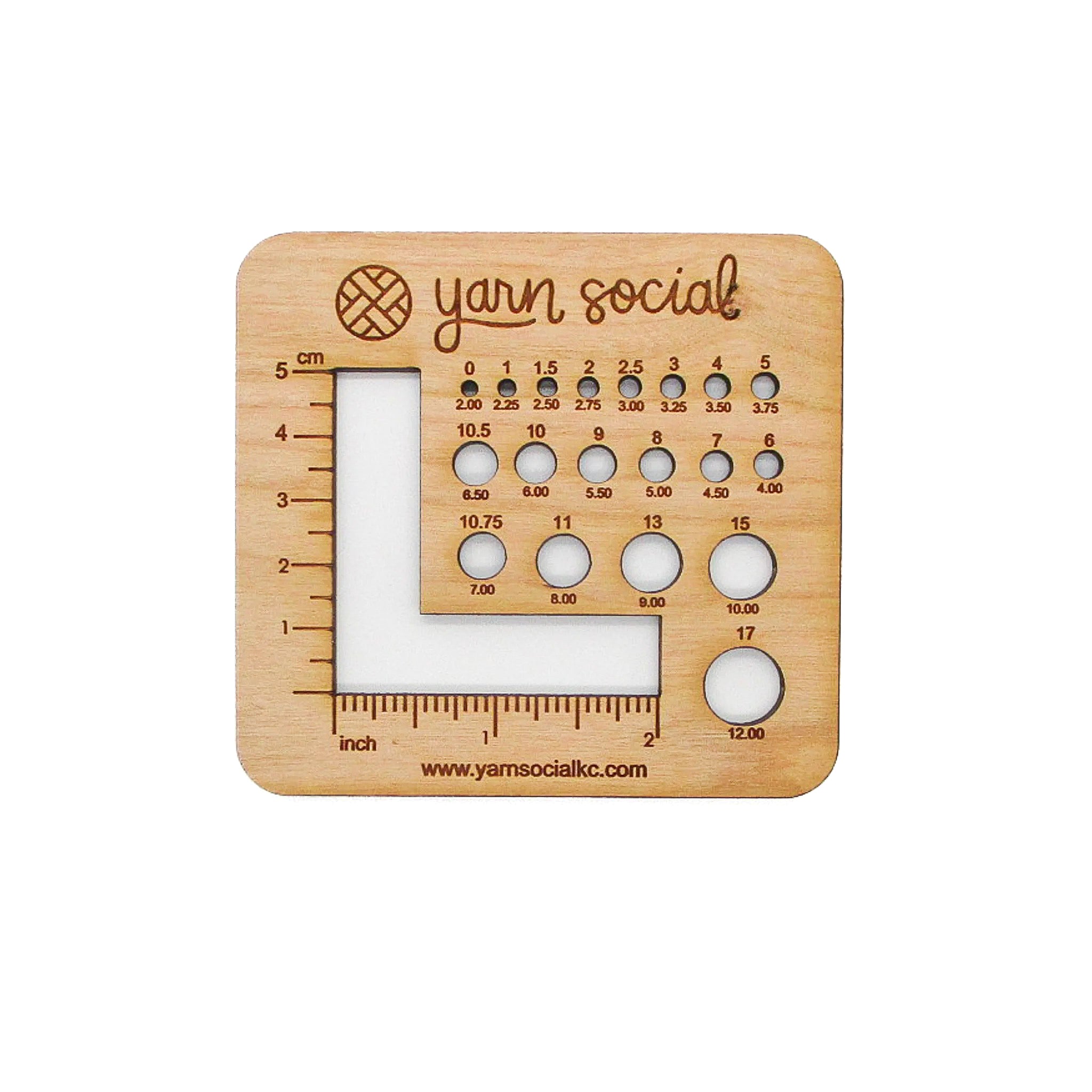 Hook & Needle Sizer + Gauge Measurer