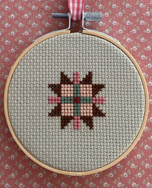 New England 1 Quilt Block Cross Stitch Pattern
