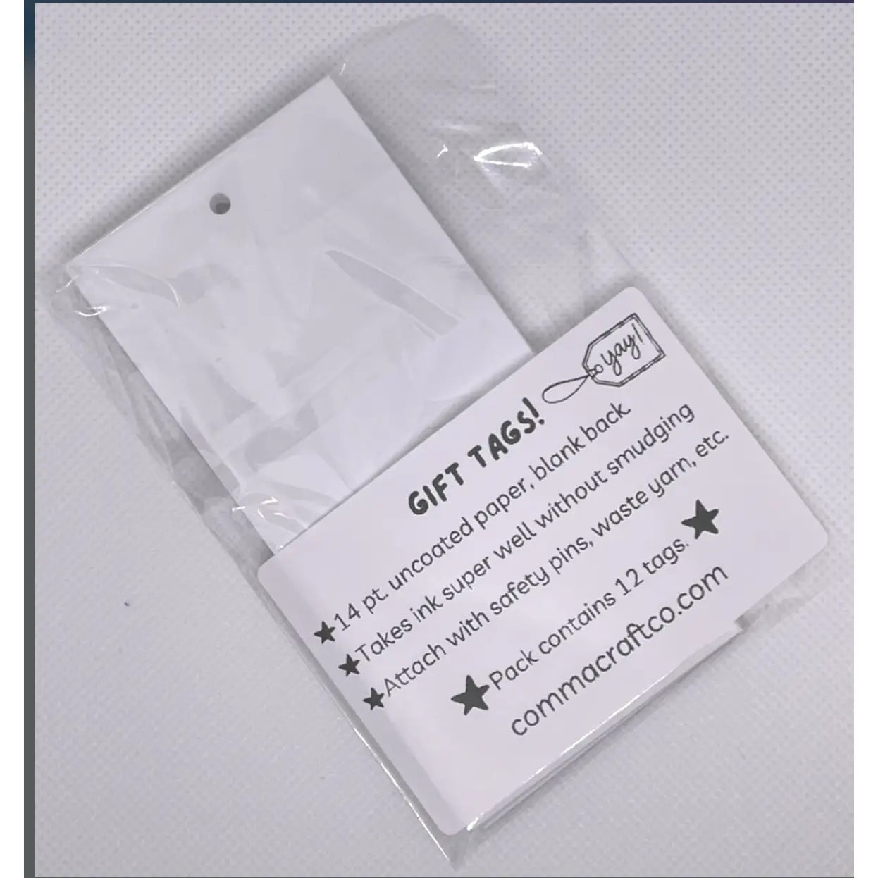 Gift tags w/ care instructions