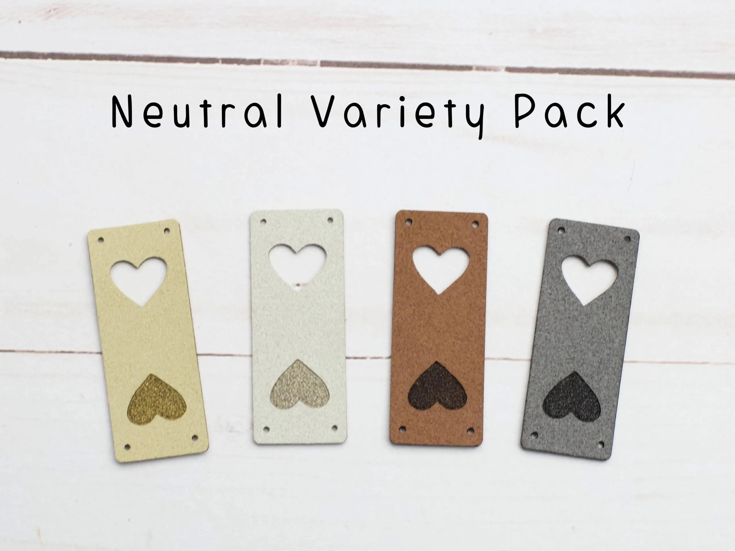 Faux Suede Fold-Over Tags