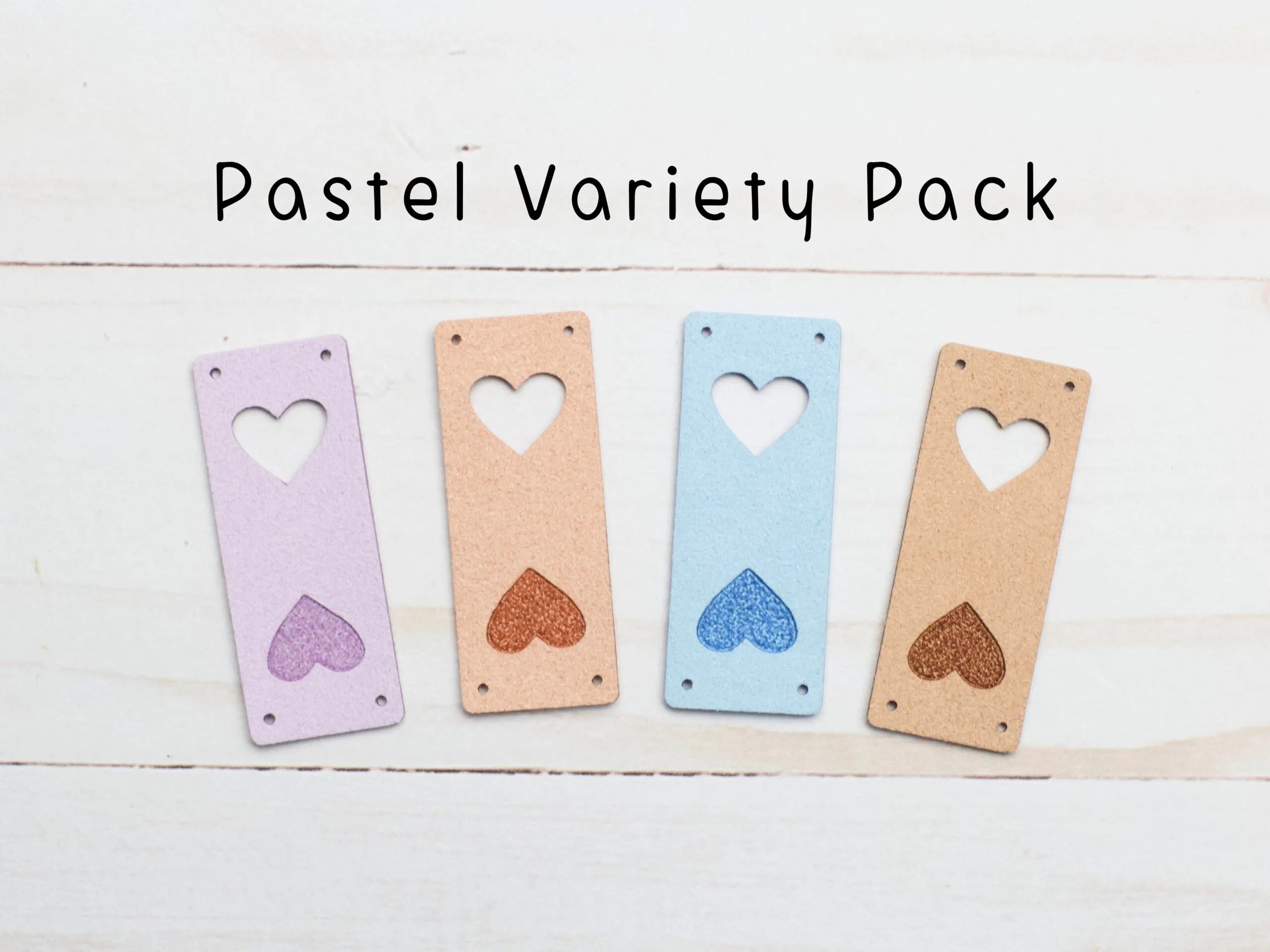 Faux Suede Fold-Over Tags