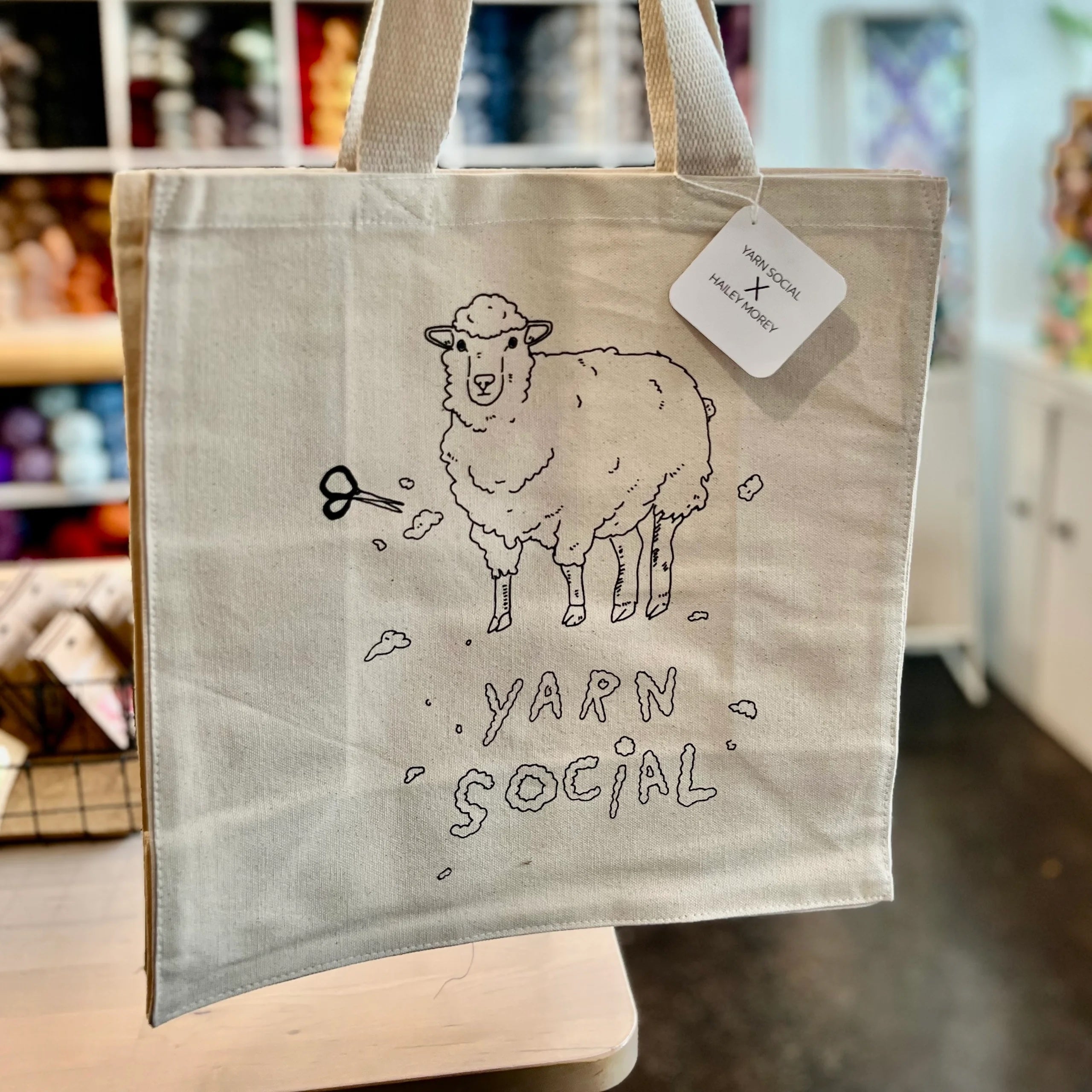 Sheepy Canvas Tote